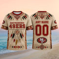 Personalized San Francisco 49ers Native American Pattern Shirt SF 49ers Merch Football Fan Gift - Merchluma