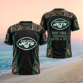 Personalized New York Jets Camo Leaves Football Shirt NY Jets Merch Gift For Football Lovers - Merchluma