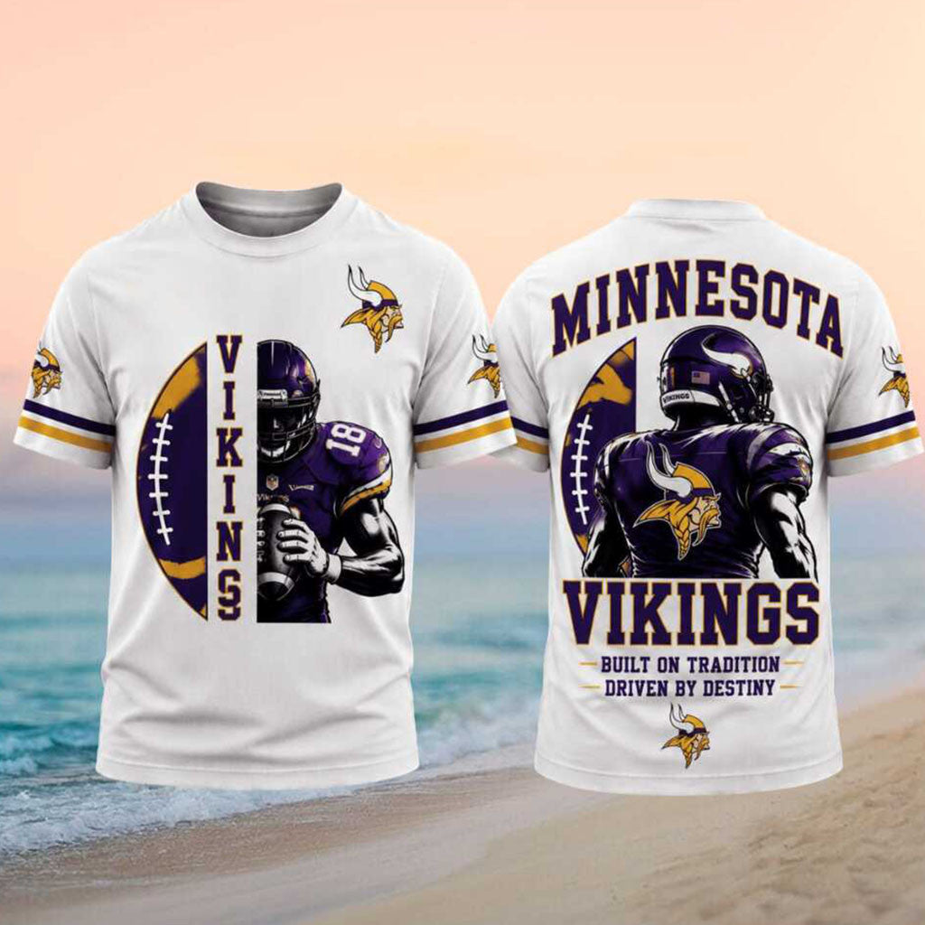 Minnesota Vikings Football Team Driven By Destiny Shirt MN Vikings Merch Gift For Game Day - Merchluma