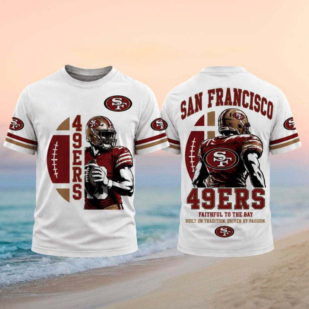 San Francisco 49ers Faithful To The Bay Shirt SF 49ers Merch Unique Gifts For Football Fans - Merchluma