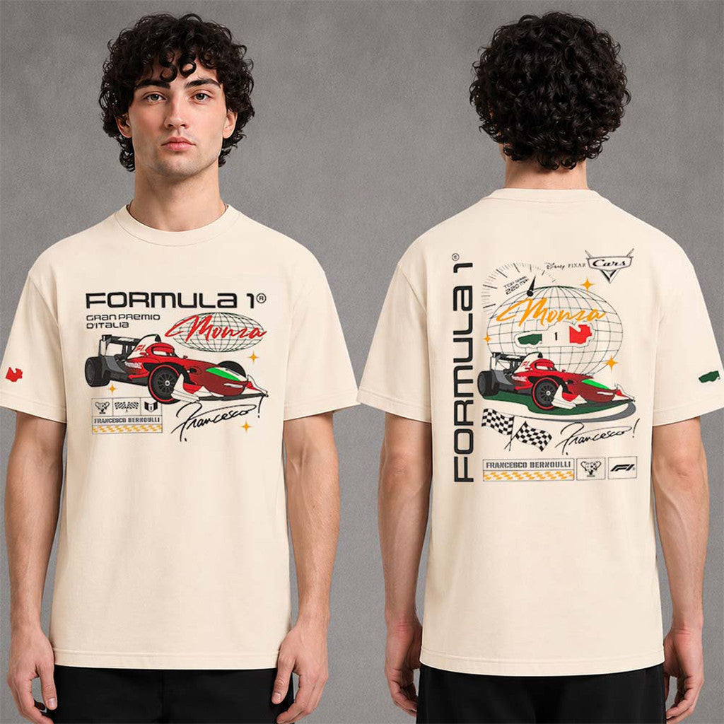 Formula 1 X Monza 2026 Cars Francesco Bernoulli T-Shirt F1 Merch Gifts For Racing Fans - Merchluma