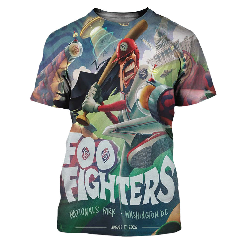 Foo Fighters Merch Washington DC 2026 Tonight Show Shirt Music Related Gifts For Guys - Merchluma