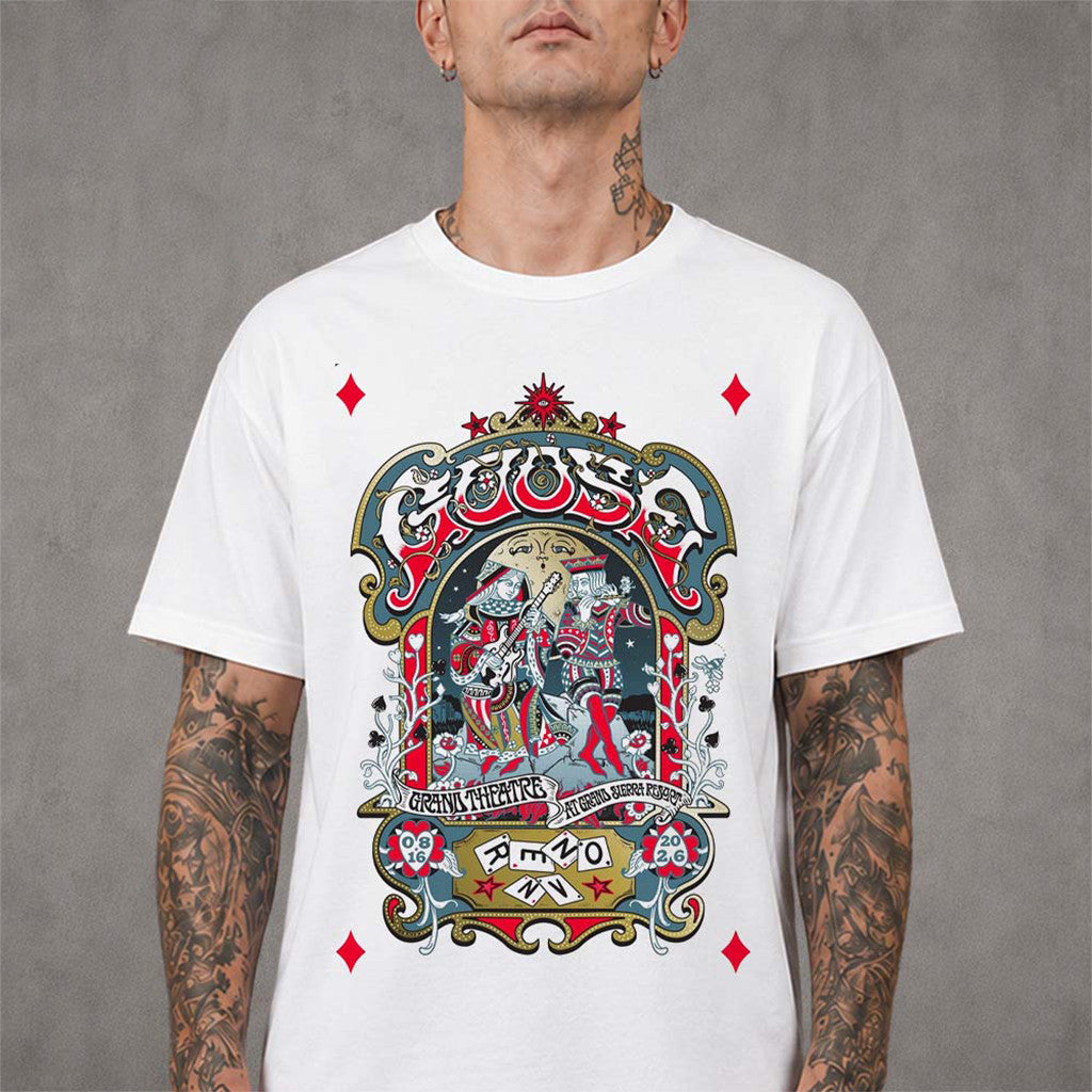 Goose Merch Reno NV 2026 Show Poster At Grand Theatre On August 16 2026 T-Shirt BFF Gifts - Merchluma