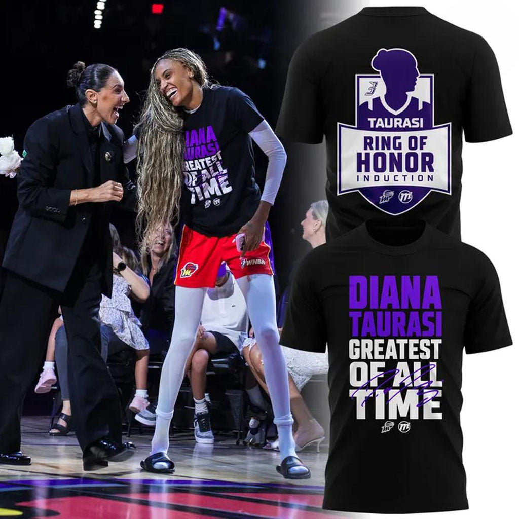 Diana Taurasi #3 Phoenix Mercury Merch Greatest Of All Time T-Shirt Present For Basketball Fans - Merchluma