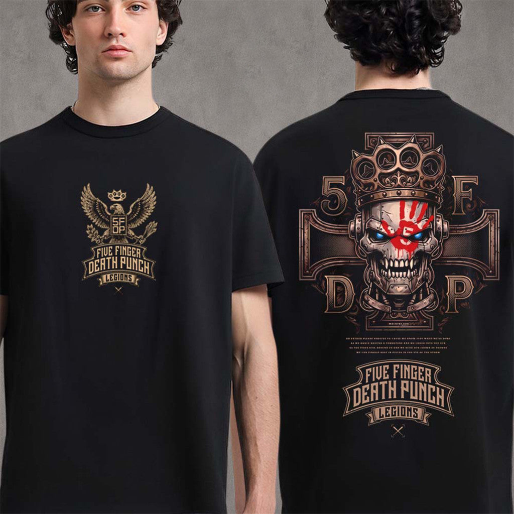 Five Finger Death Punch Merch Legions Machine God T-Shirt Birthday Gifts For Music Lovers - Merchluma