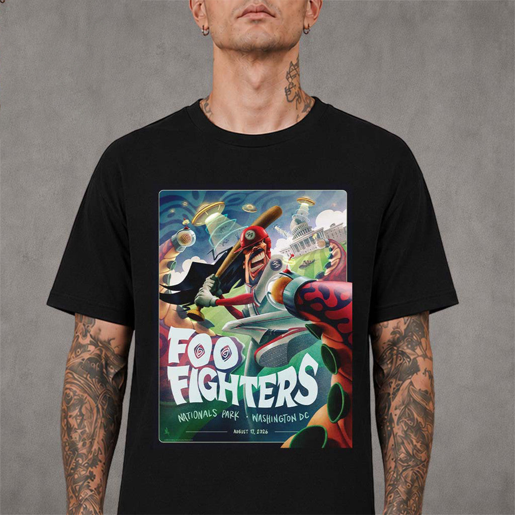 Foo Fighters Washington DC 2026 Tonight Show T-Shirt Foo Fighters Merch Gifts For Music Fans - Merchluma