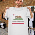Califraudia Republic Shirt California Parody Graphic Tee Political Satire T-Shirt Him Gifts - Merchluma