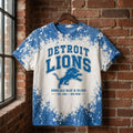 Detroit Lions Honolulu Blue And Silver T-Shirt One Pride Shirt Detroit Lions Merch Fan Gifts - Merchluma