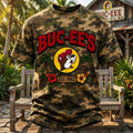 Buc-Ee's Camouflage T-Shirt Hibiscus Flower Tropical Themed Shirt Buc Ee's Merch Gifts - Merchluma