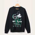 D X Junk Food Football Collection Merch 2026 New York Jets Mickey Sweatshirt Jets Merch Gifts - Merchluma