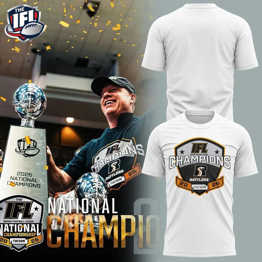 Arizona Rattlers 2026 IFL National Champions T-Shirt Arizona Rattlers Merch Gift For Fans - Merchluma