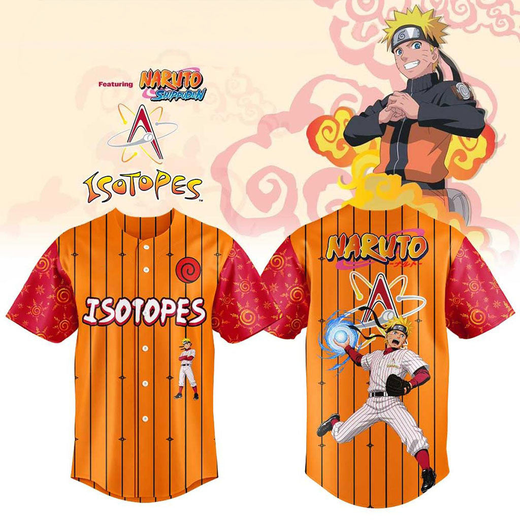 Albuquerque Isotopes X Naruto Anime Night Baseball Jersey Isotopes Merch Anime Lover Gifts - Merchluma