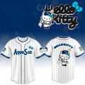 Everett AquaSox X Hello Kitty Classic Striped 2026 Night Game Jersey Everett AquaSox Merch - Merchluma
