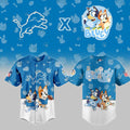 Detroit Lions X Bluey Night Edition Jersey Detroit Lions Merch Present For Football Lovers - Merchluma