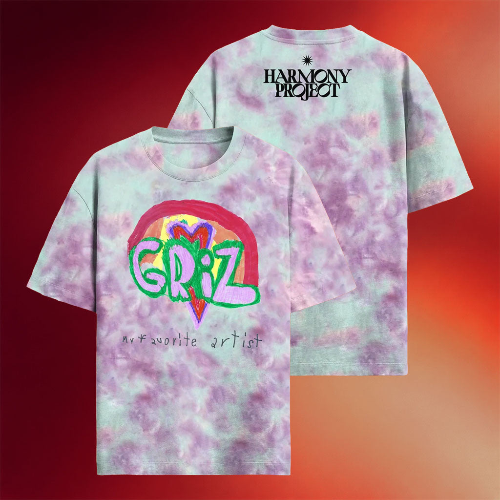 GRiZ Merch 2026 Harmony Project X Colibri Tie Dye T-Shirt My Favorite Artist Tee Gift For Fans - Merchluma