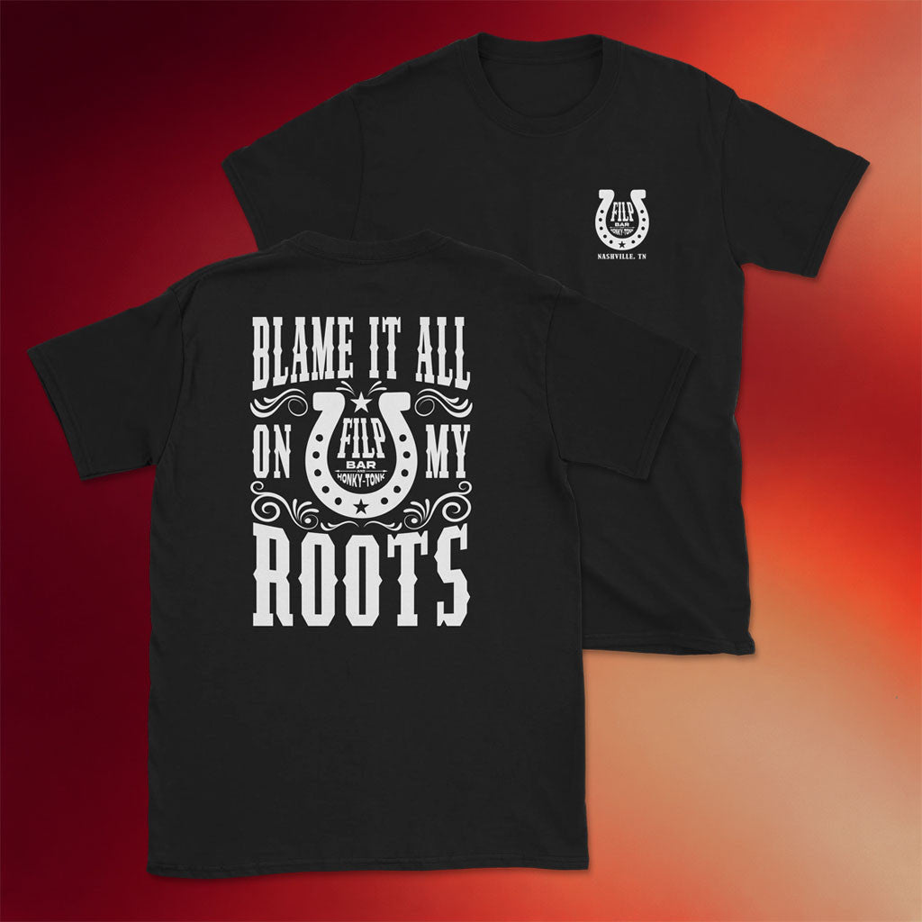 Garth Brooks Merch 2026 Horseshoe Roots T-Shirt Blame It All On My Roots Shirt Fan Gifts - Merchluma