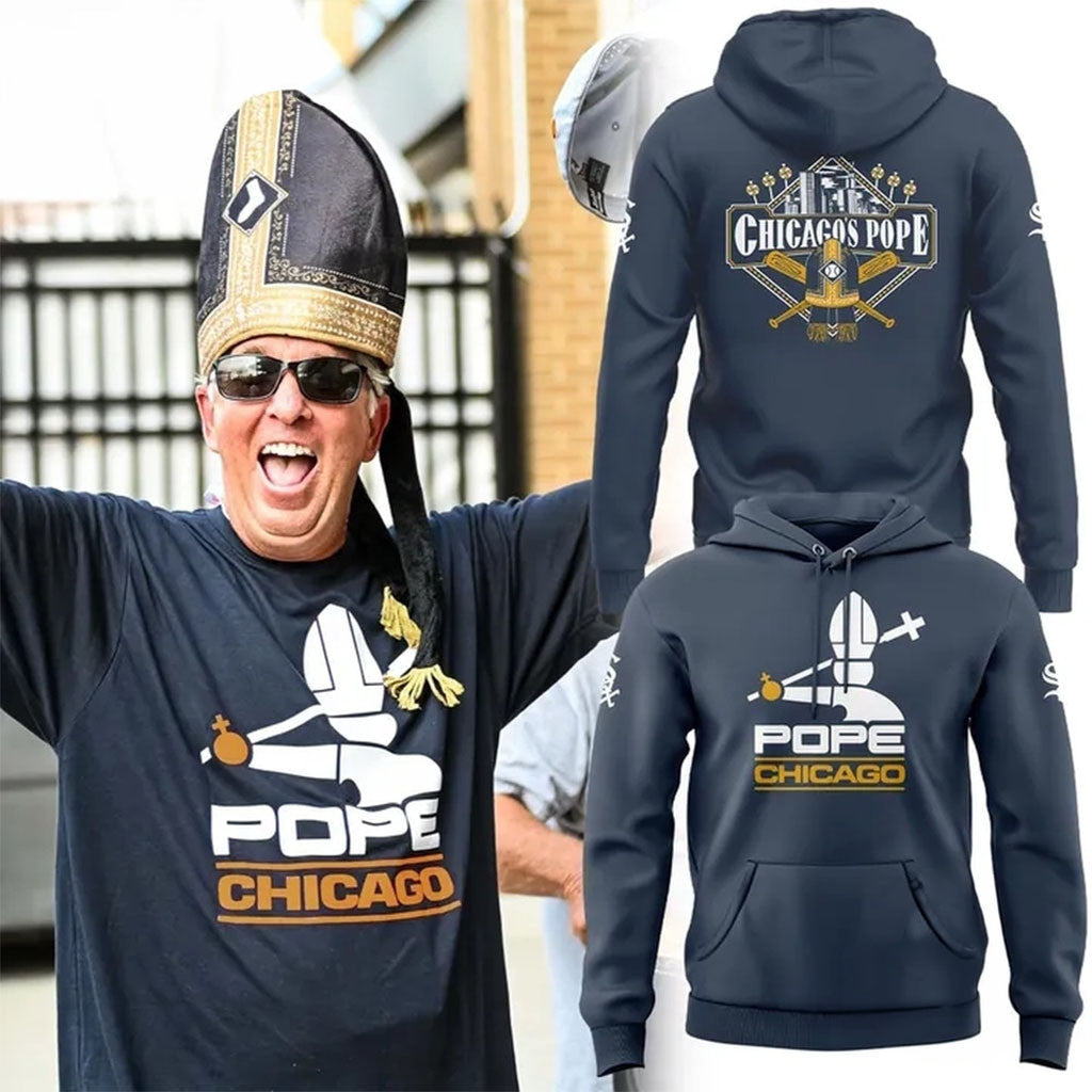 Chicago White Sox Chicago Pope 2026 Hoodie White Sox Merch Gift For Baseball Lovers - Merchluma