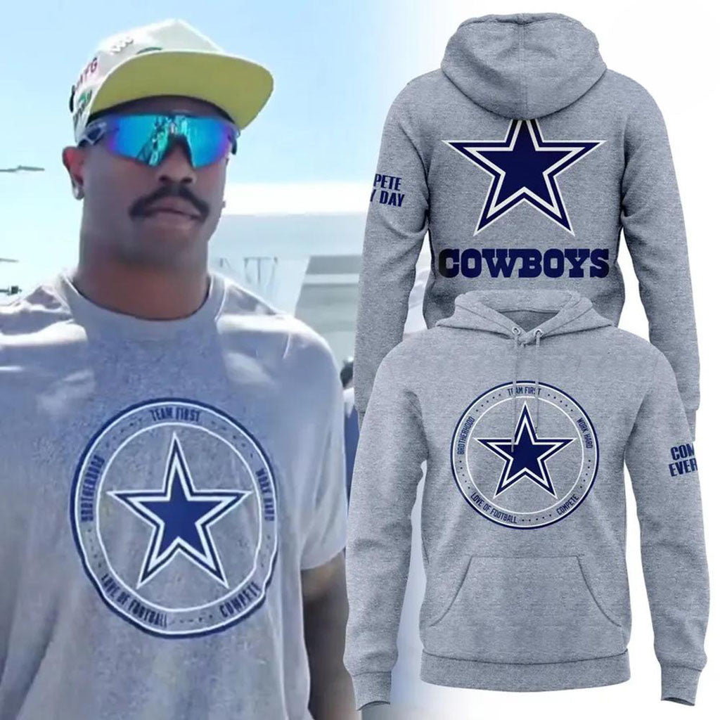 Dallas Cowboys Team First Star Hoodie 2026 Dallas Cowboys Merch Gift For Football Lovers - Merchluma
