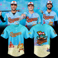 Chesapeake Baysox SpongeBob Splash Day Baseball Jersey Baysox Merch Gift For Baseball Fans - Merchluma