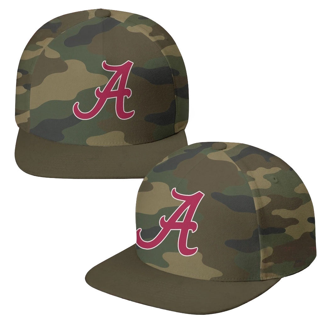 Alabama Crimson Tide Field Ops Camo Snapback Hat Alabama Crimson Tide Merch Gift For Brothers - Merchluma