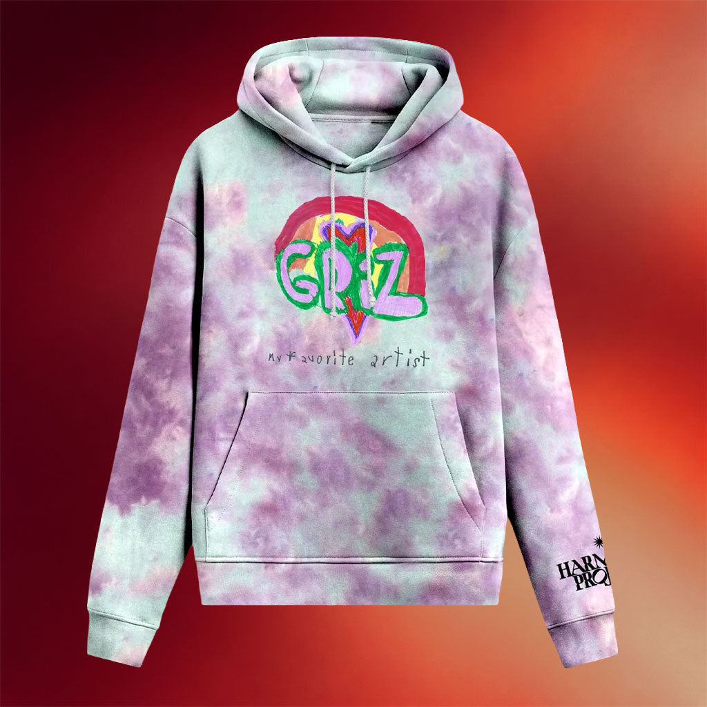 GRiZ Merch 2026 Harmony Project X Colibri Tie Dye Hoodie My Favorite Artist Hoodie Fan Gifts - Merchluma