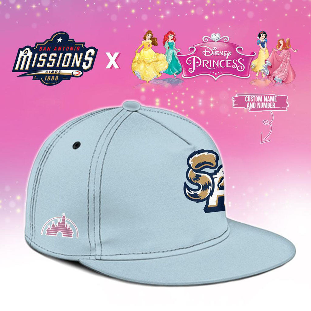 Custom San Antonio Missions X D Princess Snapback Hat SA Missions Merch Gift For Fans - Merchluma