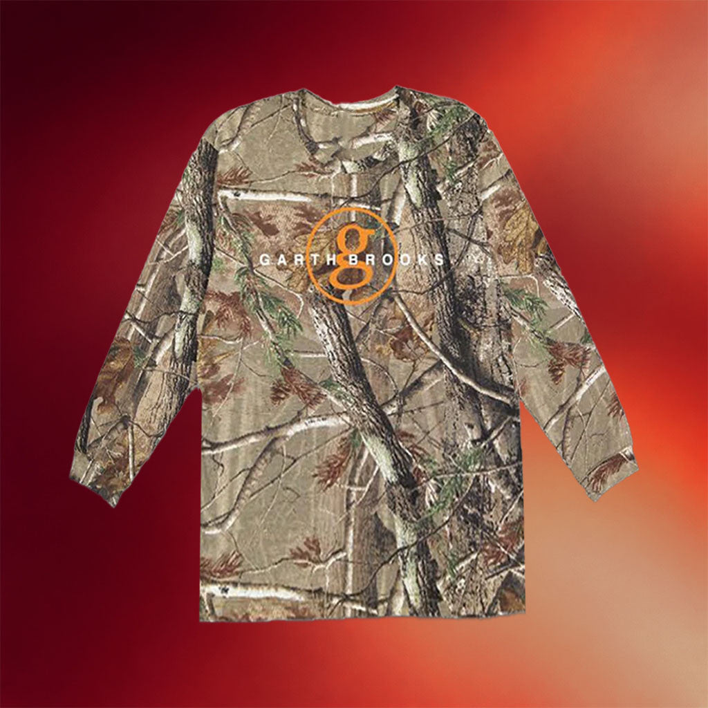 Garth Brooks Merch 2026 Circle G Camo Long Sleeve Shirt Gift For Country Music Lovers - Merchluma