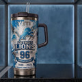 Detroit Lions 96th Anniversary Stanley Tumbler Forward Down The Field Detroit Lions Merch - Merchluma