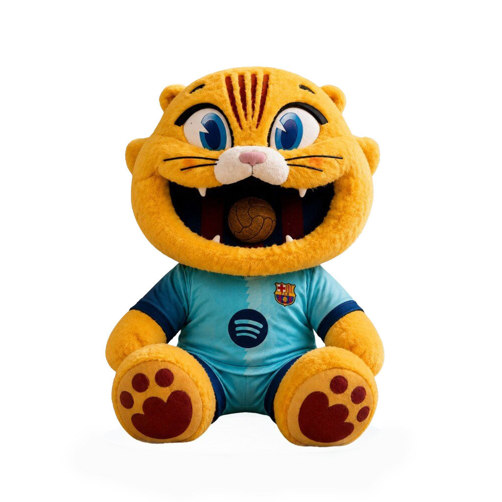 Cat FC Barcelona X 2026 27 Third Kit Jersey Plush Pillow FCB Merch Gift For Football Lovers - Merchluma