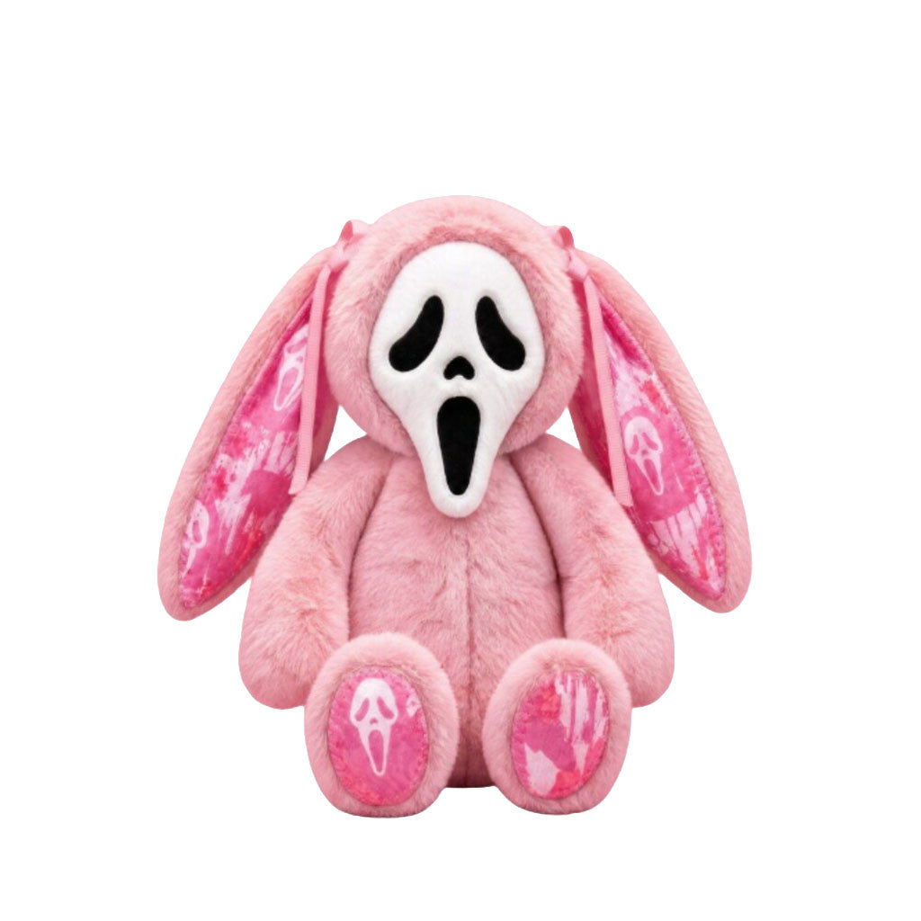 Ghost Face Bunny Plush Pink Cute Scream Horror Plush Pillow Kawaii Halloween Gifts - Merchluma