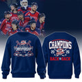 Evansville Thunderbolts Merch 2026 Presidents Cup Champions Back-to-Back Sweatshirt Fan Gifts - Merchluma