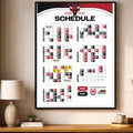 Chicago Bulls Schedule 2026 27 Season Poster Chicago Bulls Merch Wall Decor For Living Room - Merchluma