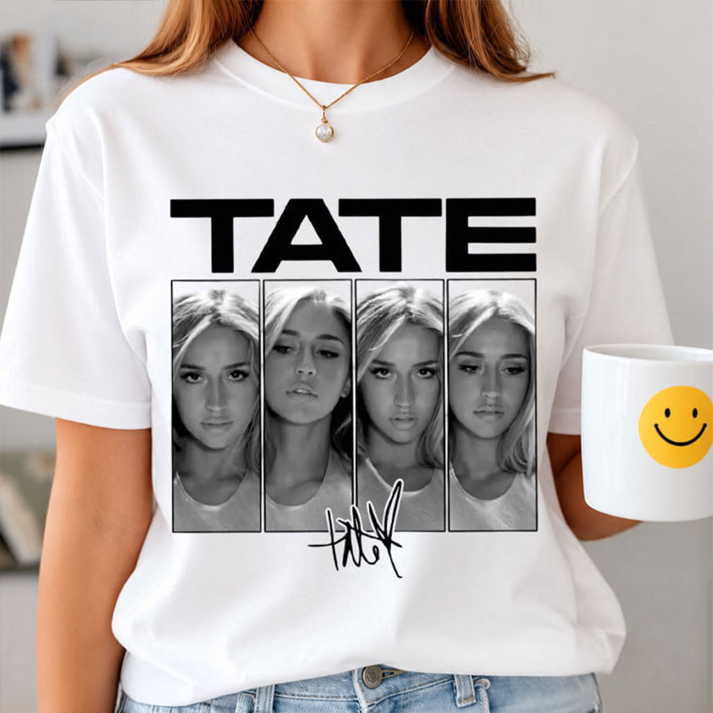 Tate McRae Pop Singer Photo Collage T-Shirt Tate McRae Merch Gifts For Music Lovers - Merchluma