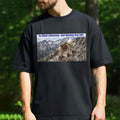 Mountain Climbing Photo Hiker Goat Graphic T-Shirt Quit Wasting Your Life Shirt Gift Ideas - Merchluma