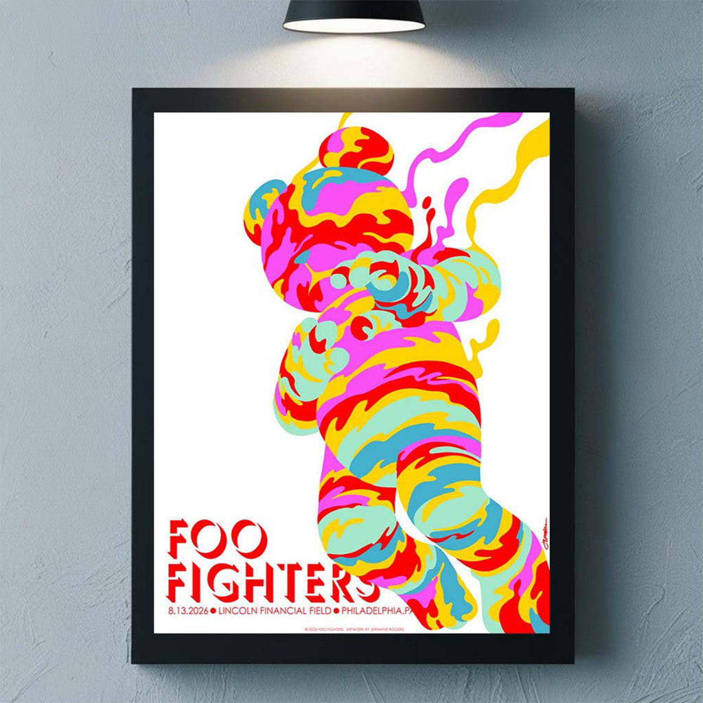 Foo Fighters Philadelphia 2026 Event Poster Foo Fighters Merch Rock Lovers Art On Wall - Merchluma