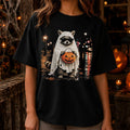Raccoon Ghost Pumpkin T-Shirt Cute Animal Shirt Halloween Gifts Ideas For Friends - Merchluma