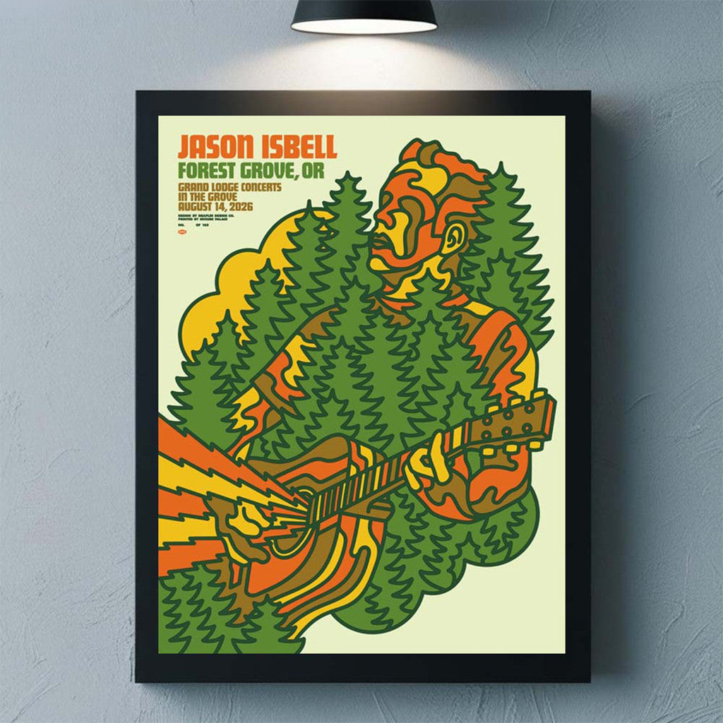 Jason Isbell Forest Grove OR 2026 Event Poster Jason Isbell Merch Wall Hanging Decor - Merchluma