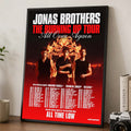 Jonas Brothers Merch The Burning Up Tour All Over Again 2026 North America Schedule Dates Poster - Merchluma
