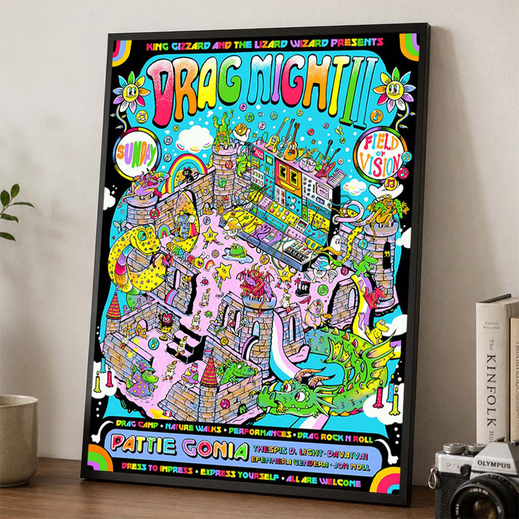 King Gizzard And The Lizard Wizard Merch Field Of Vision 2 2026 Poster Wall Art Decor - Merchluma