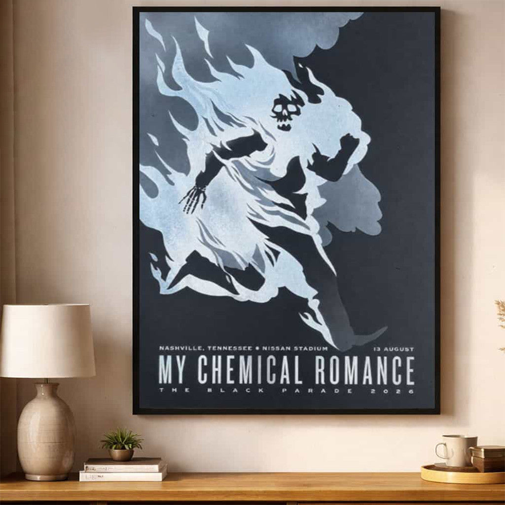 My Chemical Romance Merch The Black Parade 2026 Tour Nashville TN Event Poster Wall Decor - Merchluma