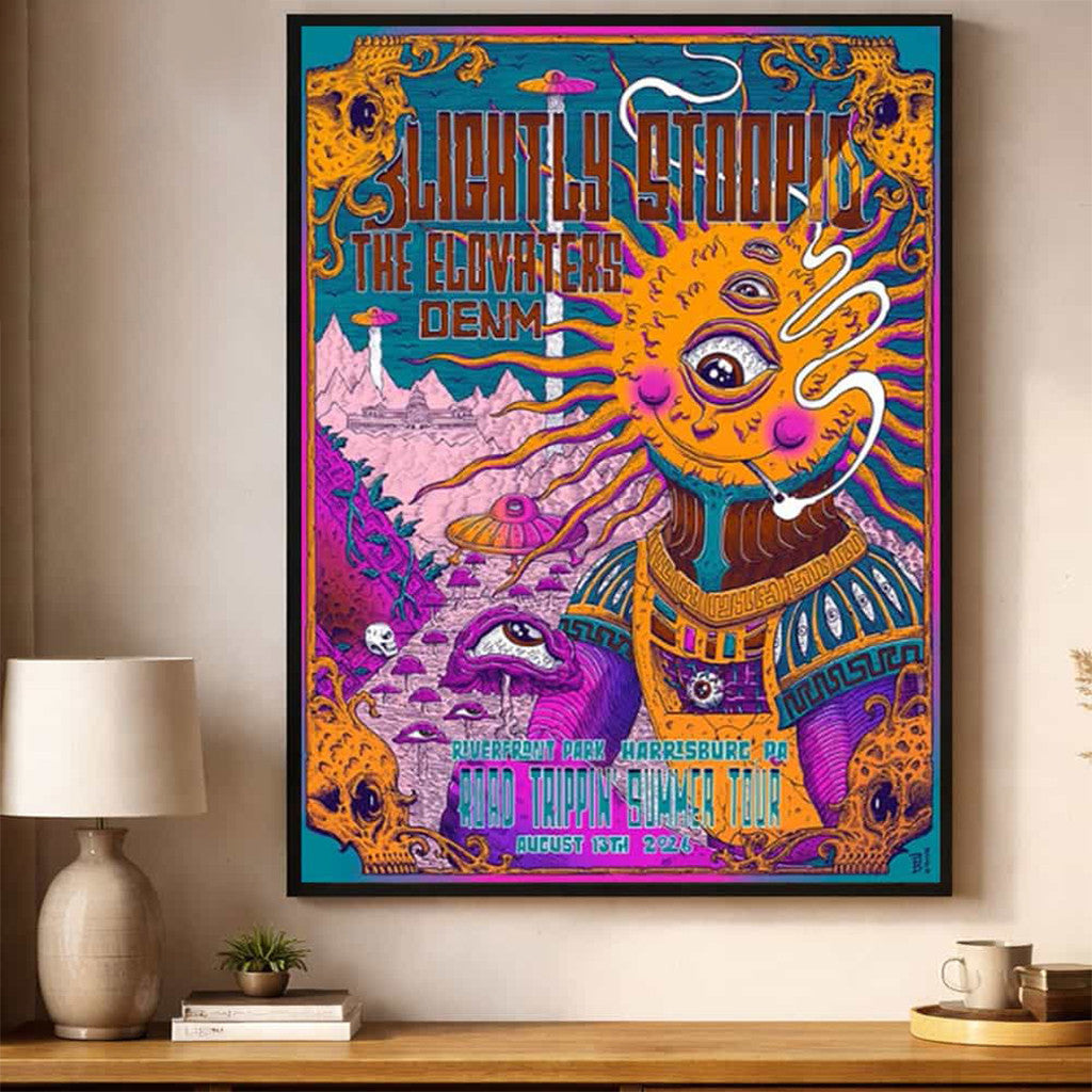 Slightly Stoopid Harrisburg PA 2026 Event Poster Slightly Stoopid Merch Wall Art And Decor - Merchluma