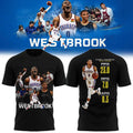 Russell Westbrook OKC Thunder Triple Double King T-Shirt Thunder Merch Gift For Basketball Fan - Merchluma