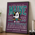 The Maine Anaheim CA 2026 Event Poster The Maine Merch Rock Lovers Art On Wall - Merchluma