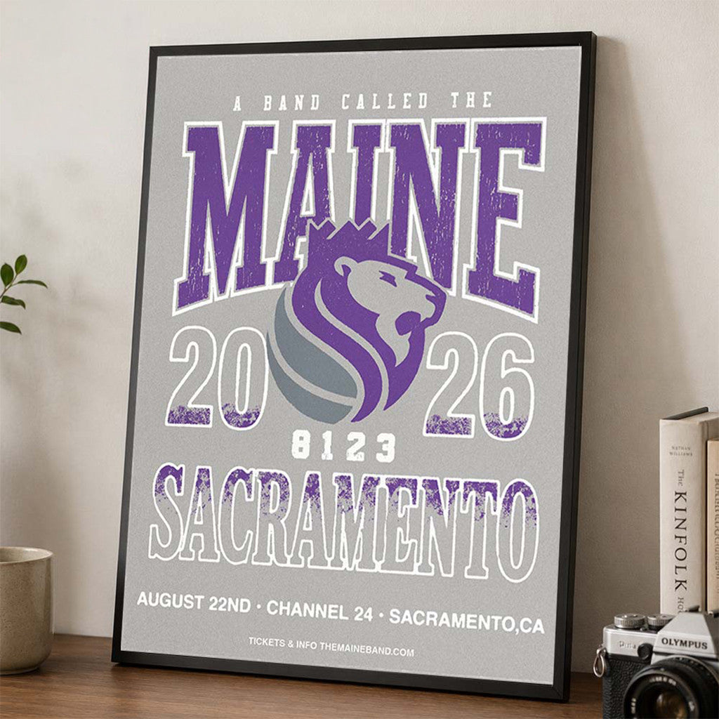 The Maine Sacramento CA 2026 Event Poster The Maine Merch Best Gifts For Rock Fans - Merchluma
