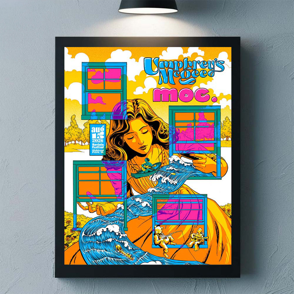 Umphrey's McGee Ravinia Festival 2026 Event Poster Umphrey's McGee Merch Home Decor - Merchluma