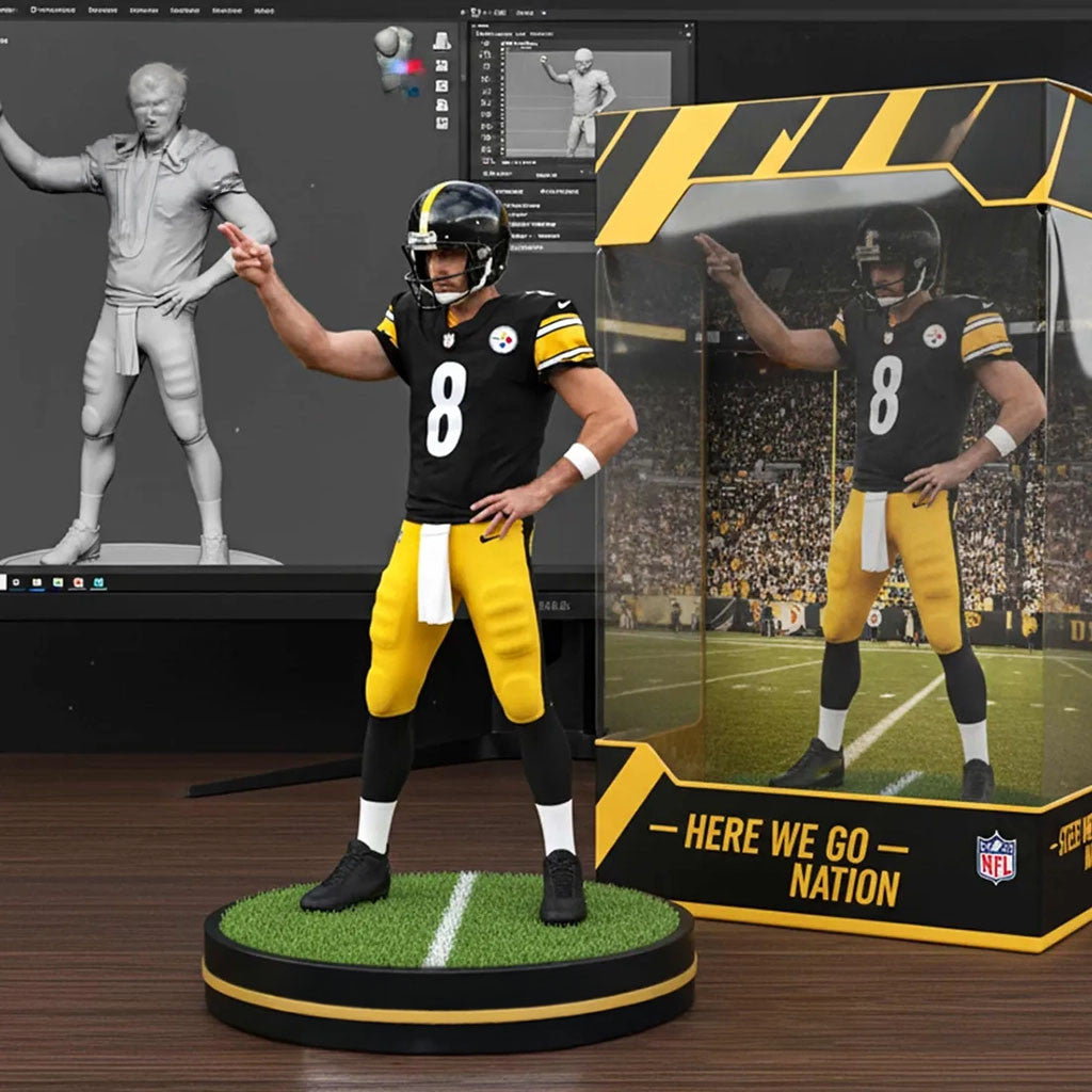 Pittsburgh Steelers Aaron Rodgers Sculpted Funko Pop Steelers Merch Gifts For Football Fan - Merchluma