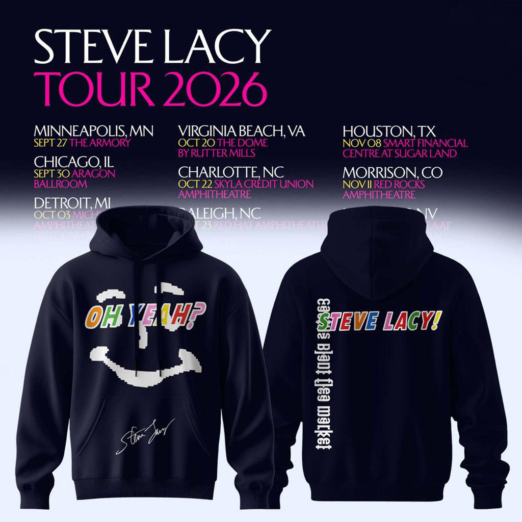 Steve Lacy Oh Yeah Tour 2026 Signature Hoodie Steve Lacy Merch Best Gift For Music Lovers - Merchluma