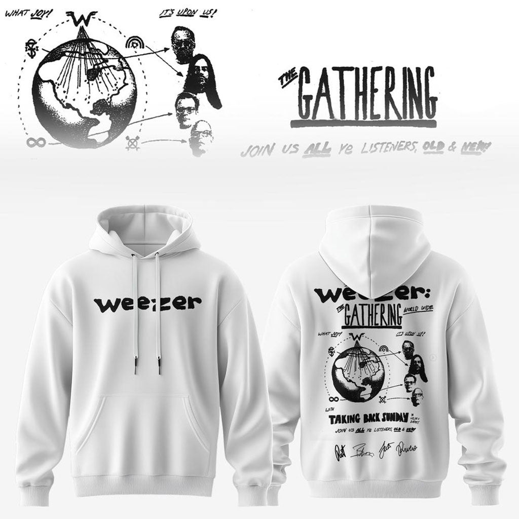 Weezer The Gathering World Wide Tour 2026 Hoodie Weezer Merch Unique Gifts For Music Lovers - Merchluma