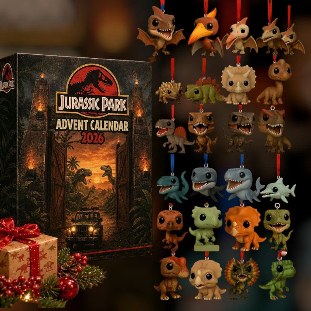 Jurassic Park 2026 Movie Advent Calendar Jurassic Park Merch Gifts For Movie Fans - Merchluma