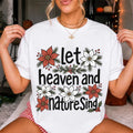 Let Heaven And Nature Sing Shirt Christian Christmas T-Shirt Gifts For Besties - Merchluma
